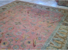 View of the Wool Rug after being cleaned