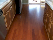 Another view of Hardwood Floor cleaning in kitchen area