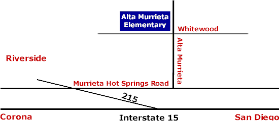 Map to Alta Murrieta Elementary