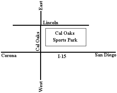 Map to Cal Oaks Park