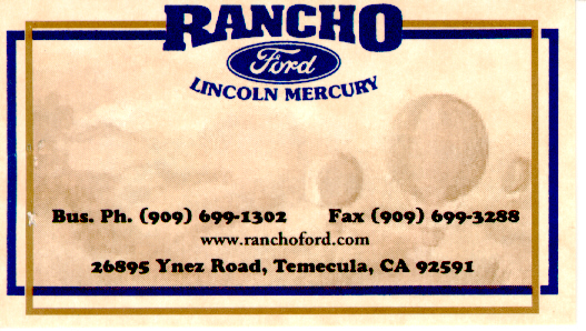 Welcome to Rancho Ford