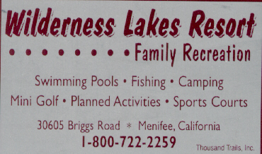 Welcome to Wilderness Lakes Resort