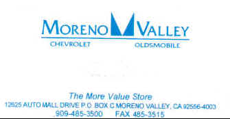 Moreno Valley Chevrolet & Oldsmobile