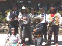 The Gunfighters - Old Town Temecula celebrates its heritage every year with stagecoach rides, Indian dancers, the Sheriff's Mounted Posse, wood carvers, Buffalo Soldiers, food, games, Civil War reenacments,  Gunfight shows by the Temecula Old Town Gunfighters.